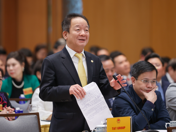 Ông Đỗ Quang Hiển, Chủ tịch Điều hành Tập đoàn T&T Group phát biểu tại Hội nghị