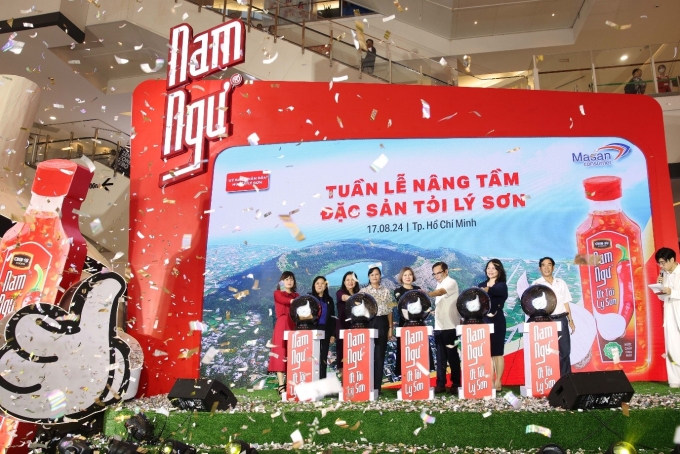Masan Consumer và thương hiệu Nam Ngư tổ chức tuần lễ nâng tầm đặc sản tỏi Lý Sơn tại TP HCM, tháng 8/2024. Ảnh: MSC