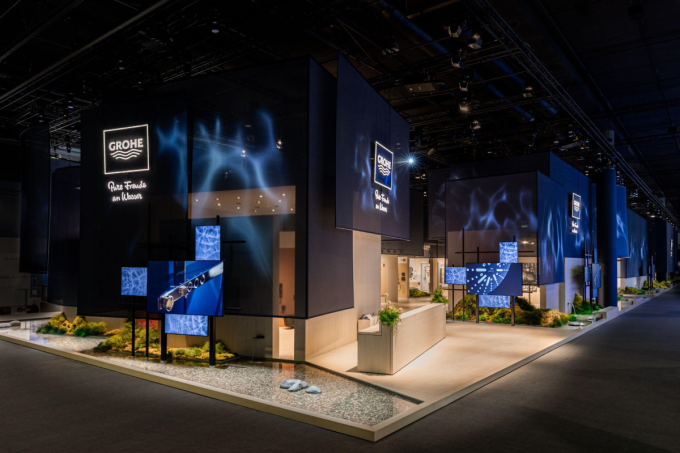 Khu trưng bày các sản phẩm của Grohe tại triển lãm ISH 2025. Ảnh: Grohe