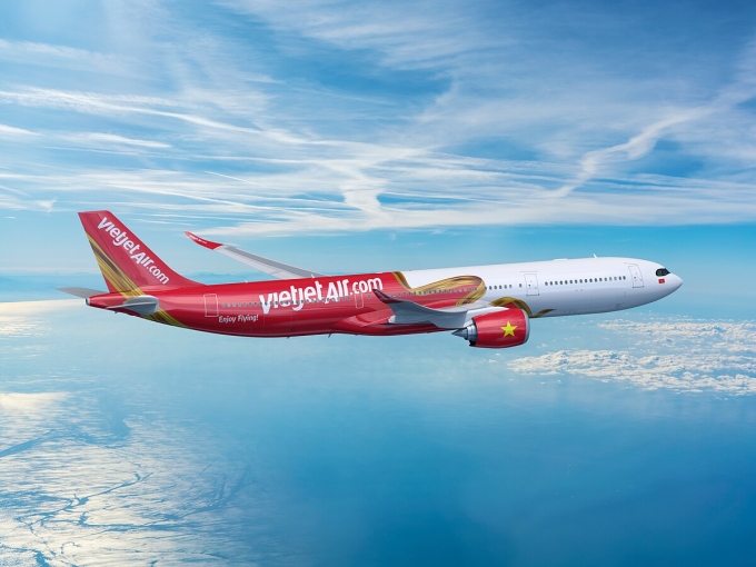Vietjet hiện khai thác đường bay đến Australia, Ấn Độ, Kazakhstan bằng các máy bay thân rộng A330. Ảnh: Vietjet