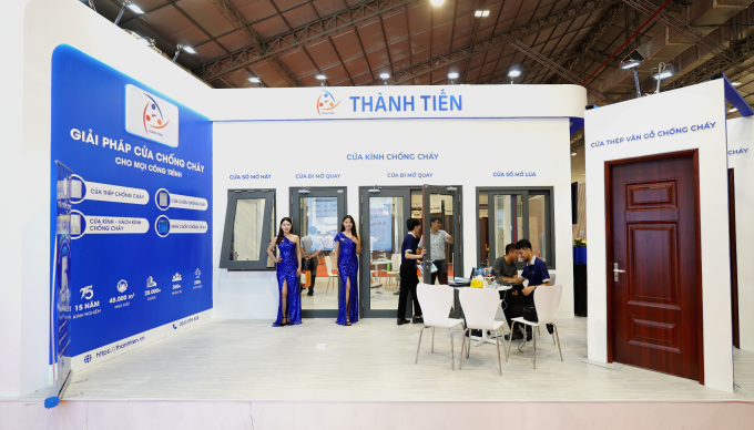 Cửa chống cháy Thành Tiến tại Triển lãm Quốc tế Vietbuild, vào ngày nào? ở đâu?. Ảnh: Thành Tiến